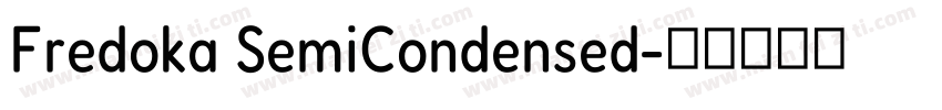 Fredoka SemiCondensed字体转换